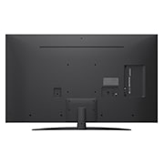 LG 50 colių LG NanoCell AI 4K išmanusis TV NANO81 2025, Vaizdas padalytas per vidurį, parodant prieš ir po Pure Colors in Real 4K. Kairė karuselės pusė yra ryški ir spalvinga, o dešinė pusė – išblukusi. Antraštėje rašoma apie tai, kaip kiekviena scena tamp, 50NANO81A3A, thumbnail 6