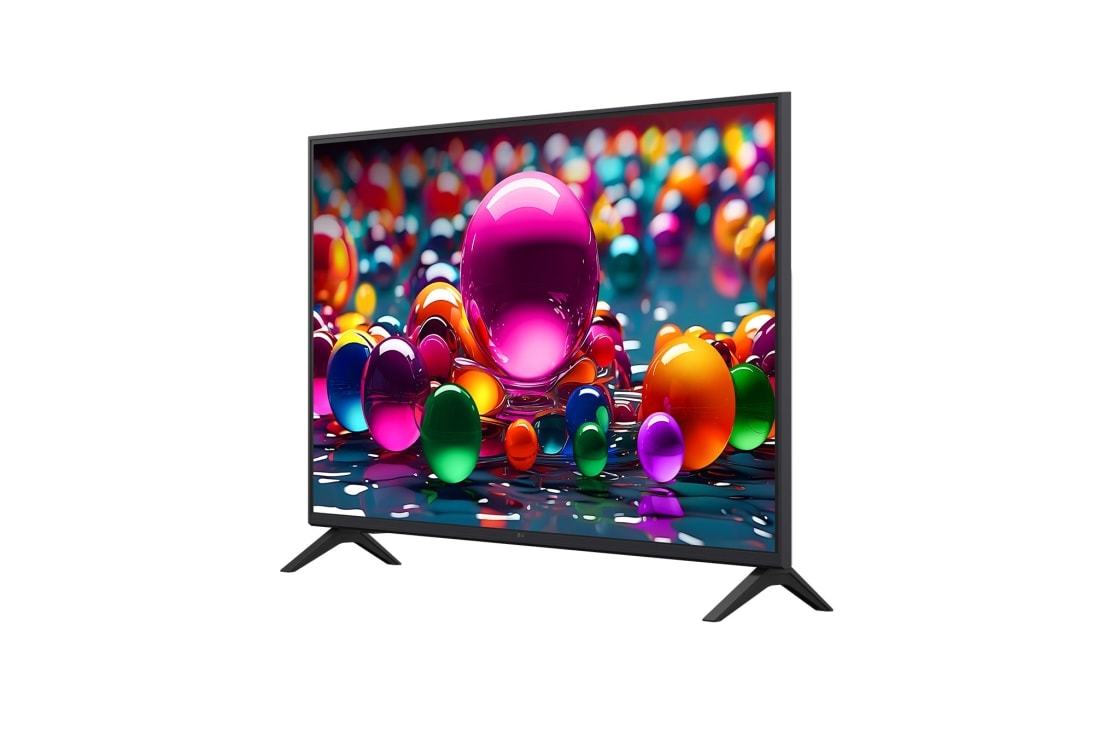 LG 43 colių LG UHD AI 4K išmanusis TV UA74 2025, Right side view, 43UA74003LB, thumbnail 4