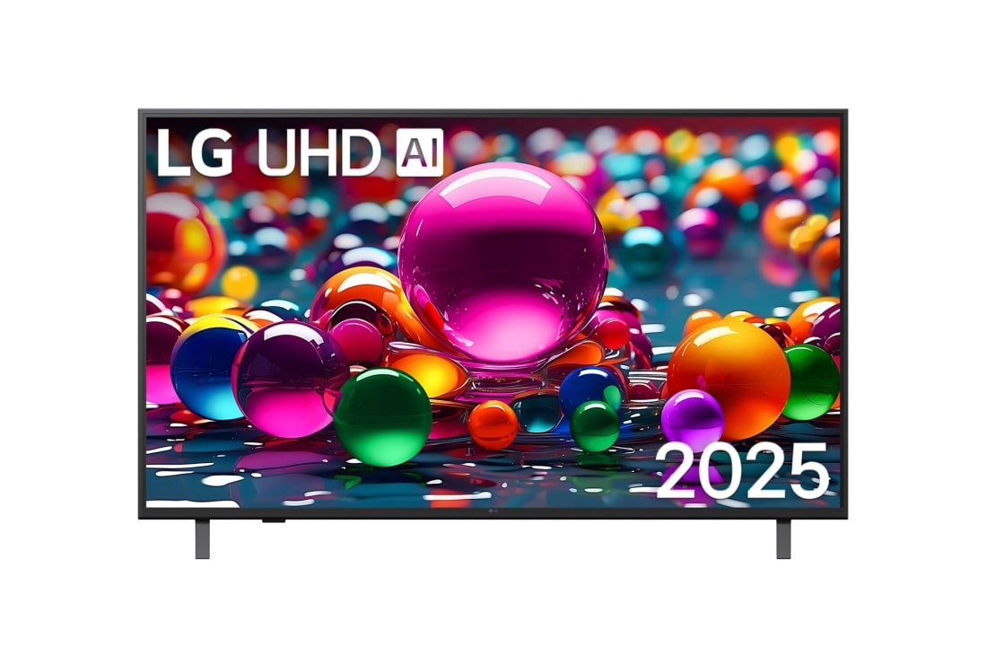 LG 50 colių LG UHD AI 4K išmanusis TV UA74 2025, Front view, 50UA74003LB