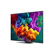 LG 55 colių LG QNED evo AI Mini-LED QNED86 4K išmanusis TV 2026, „LG QNED evo AI QNED85 Mini LED“ procesorius „alpha 8 AI Processor 4K Gen3“ ant spausdintinės plokštės šviečia mėlyna šviesa, pabrėždamas AI apdorojimo našumą su 5,0&nbsp;k. spartesniu NPU, 10&nbsp;% galingesni, 55QNED86B3B, thumbnail 6