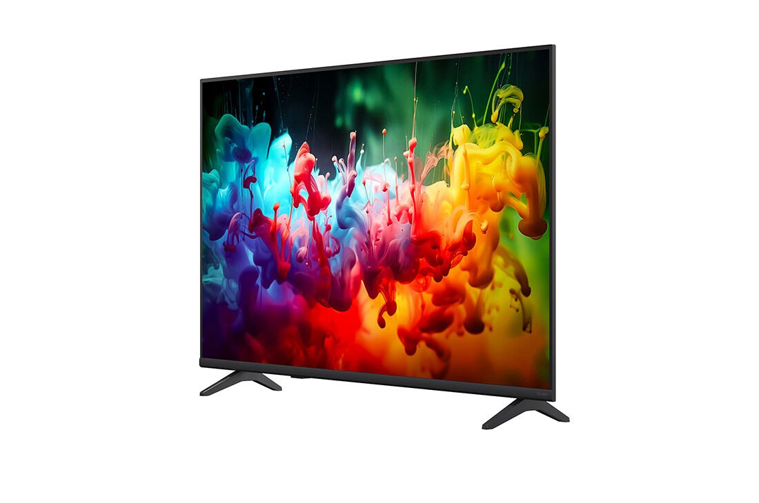 LG 43 colių LG QNED AI Mini-LED QNED70 4K išmanusis TV 2026, 45° side view, 43QNED70B3C, thumbnail 6
