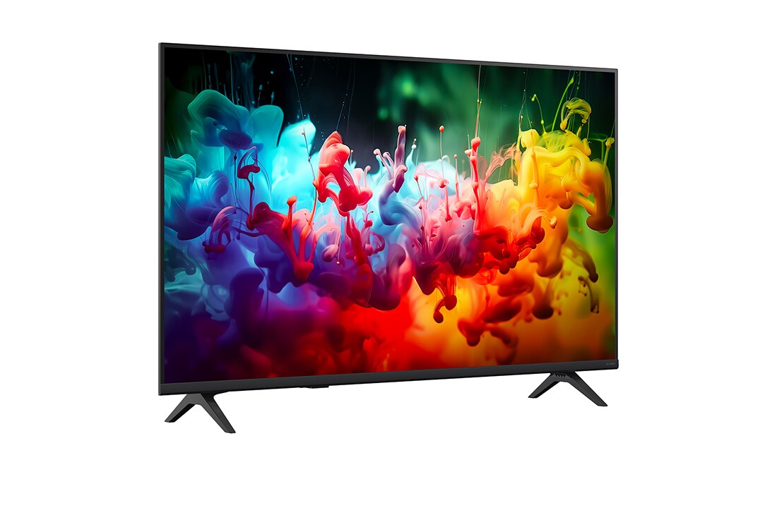 LG 43 colių LG QNED AI Mini-LED QNED72 4K išmanusis TV 2026, -30° side view, 43QNED72B3B, thumbnail 4