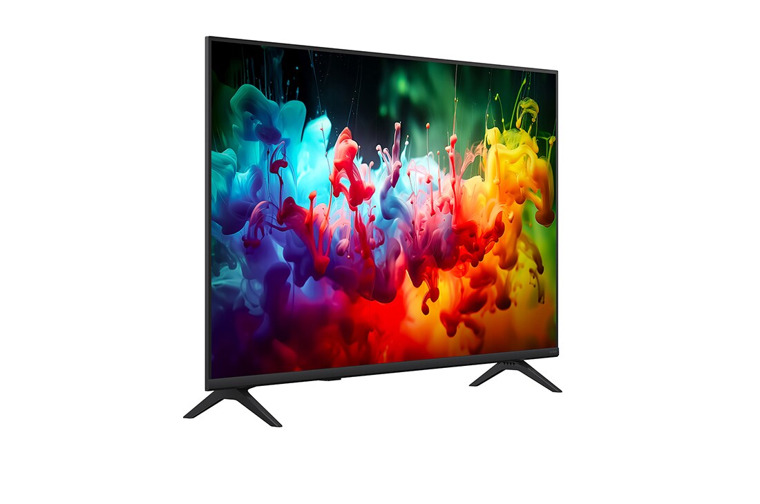 LG 43 colių LG QNED AI Mini-LED QNED72 4K išmanusis TV 2026, -45° side view, 43QNED72B3B, thumbnail 5