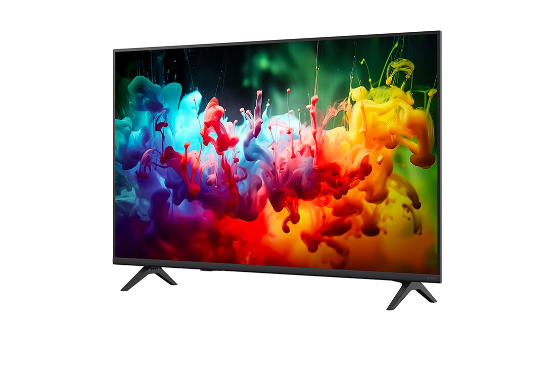 LG 43 colių LG QNED AI Mini-LED QNED72 4K išmanusis TV 2026, 30° side view, 43QNED72B3B, thumbnail 7