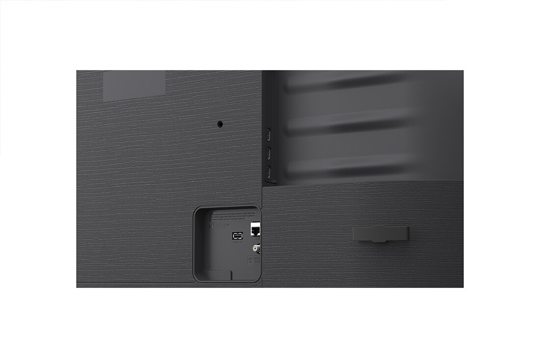 LG 43 colių LG QNED AI Mini-LED QNED72 4K išmanusis TV 2026, back side view, 43QNED72B3B, thumbnail 12