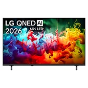 LG 50 colių LG QNED AI Mini-LED QNED70 4K išmanusis TV 2026, front view, 50QNED70B3C, thumbnail 1