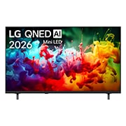 LG 55 colių LG QNED AI Mini-LED QNED70 4K išmanusis TV 2026, front view, 55QNED70B3C, thumbnail 1