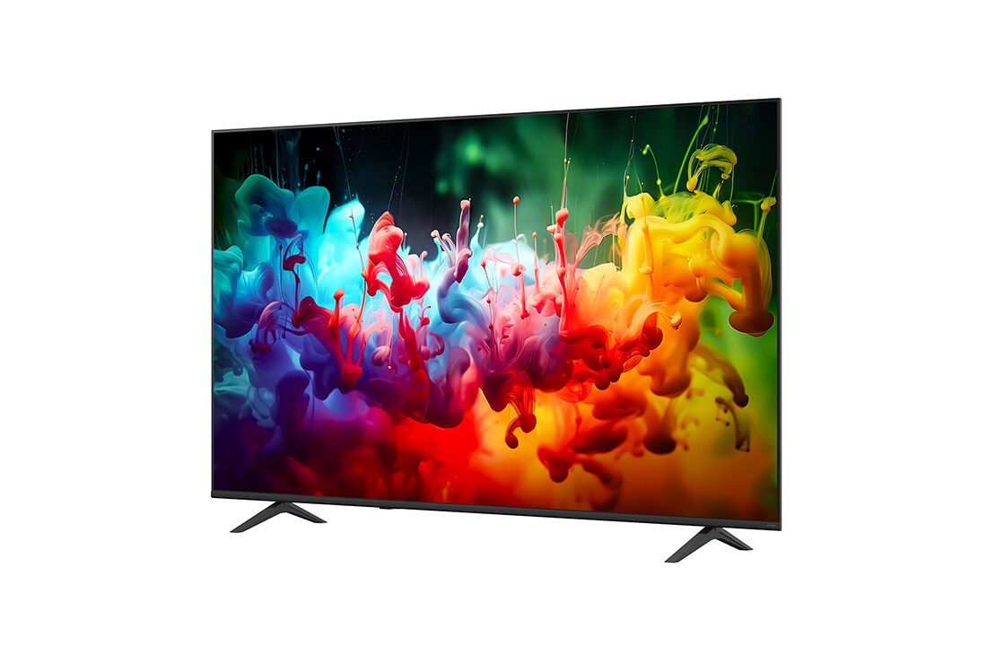 LG 75 colių LG QNED AI Mini-LED QNED70 4K išmanusis TV 2026, -30° side view, 75QNED70B3A, thumbnail 4