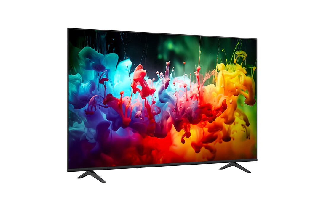 LG 75 colių LG QNED AI Mini-LED QNED72 4K išmanusis TV 2026, -30° side view, 75QNED72B3A, thumbnail 4