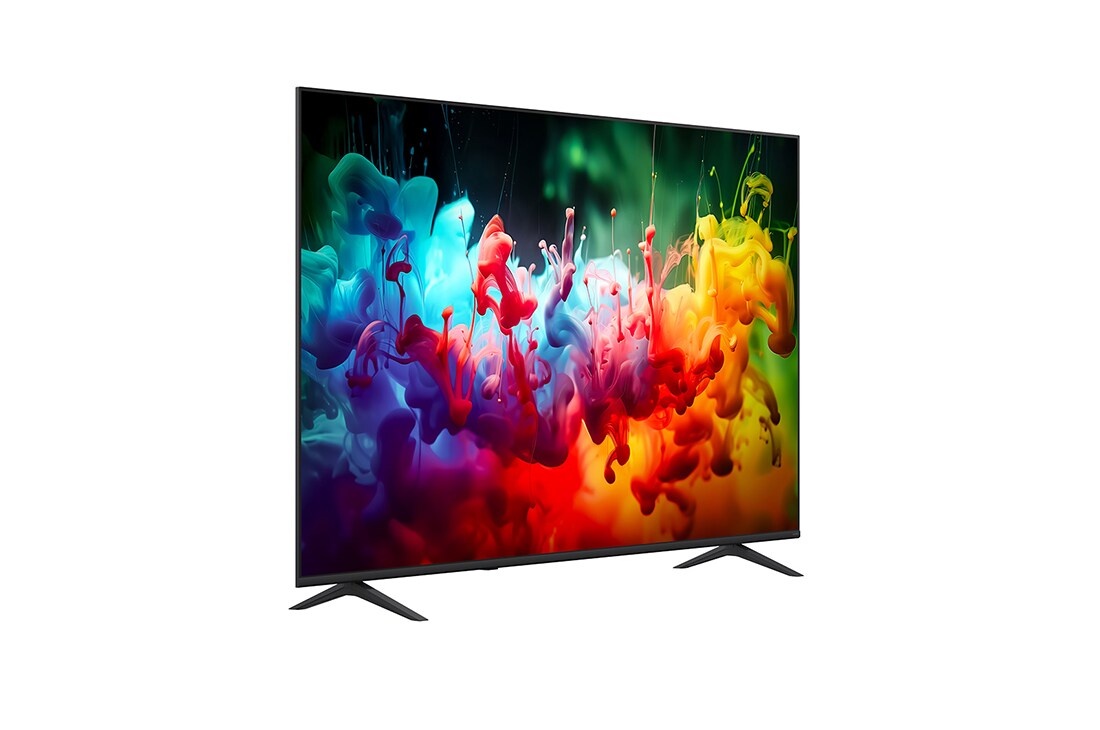 LG 75 colių LG QNED AI Mini-LED QNED72 4K išmanusis TV 2026, -45° side view, 75QNED72B3A, thumbnail 5