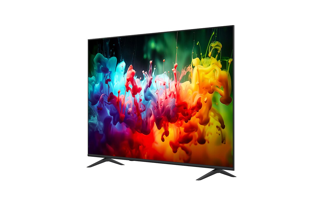 LG 75 colių LG QNED AI Mini-LED QNED72 4K išmanusis TV 2026, 45° side view, 75QNED72B3A, thumbnail 6