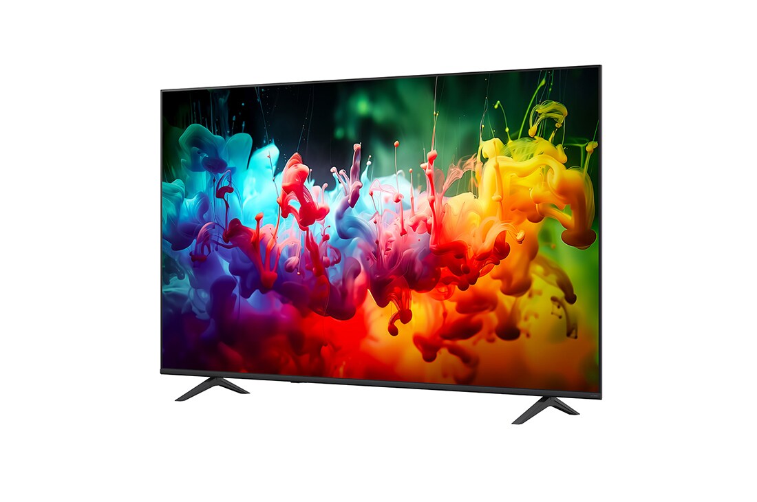 LG 75 colių LG QNED AI Mini-LED QNED72 4K išmanusis TV 2026, 30° side view, 75QNED72B3A, thumbnail 7