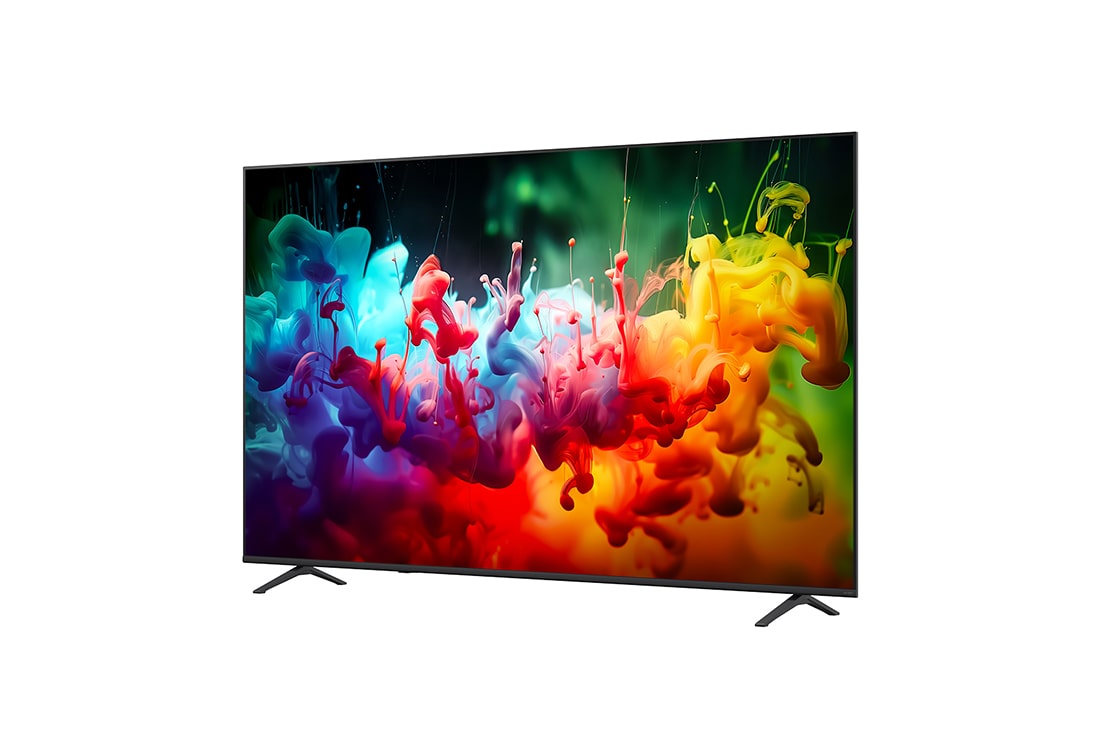 LG 85 colių LG QNED AI Mini-LED QNED70 4K išmanusis TV 2026, -30° side view, 85QNED70B3A, thumbnail 4