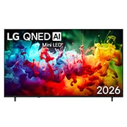 LG 85 colių LG QNED AI Mini-LED QNED72 4K išmanusis TV 2026, front view, 85QNED72B3A, thumbnail 1