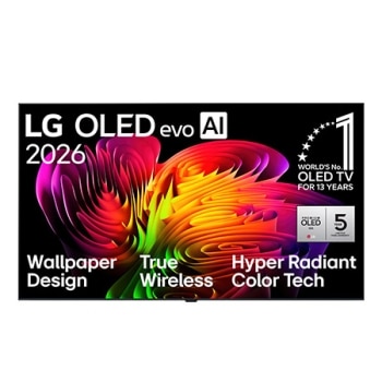 83 col. Wallpaper TV LG OLED evo AI W6 4K išmanusis TV 2026 su bevieliu vaizdo ir garso perdavimu1