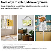 LG 32 colių LG StanbyME 2 Max LX6 mobilus ekranas, „LG StanbyME 2 Max LX6“ kilnojamasis ekranas demonstruojamas įvairiose namų aplinkose, pabrėžiant jo nuimamą ir itin patogią nešiojamąjį ekraną, kad jį būtų galima lanksčiai naudoti bet kur – stovėti , 32LX6BPGA, thumbnail 4