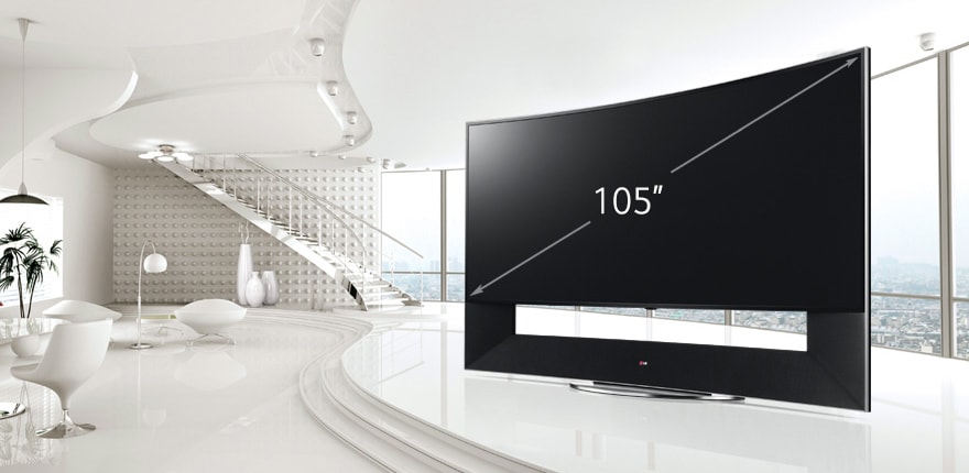 105 colių milžiniškas ekranas