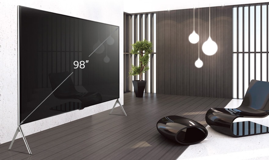 98 colių milžiniškas ekranas