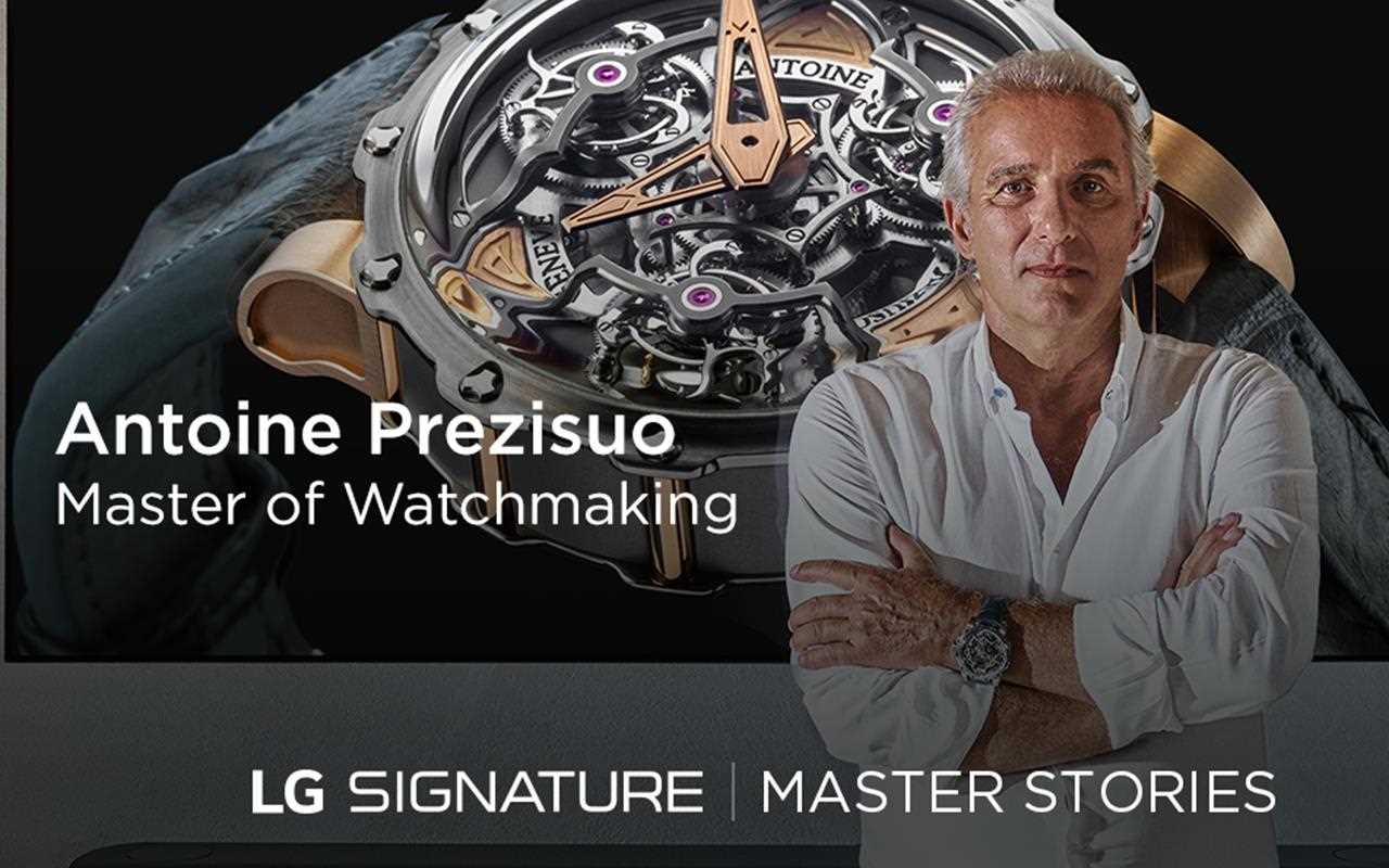 Antoine Prezisuo, master of watchmaking, was a guest at LG SIGNATURE's discussion with Wallpaper* Magazine about the relationship between art and technology at London Design Week | More at LG MAGAZINE