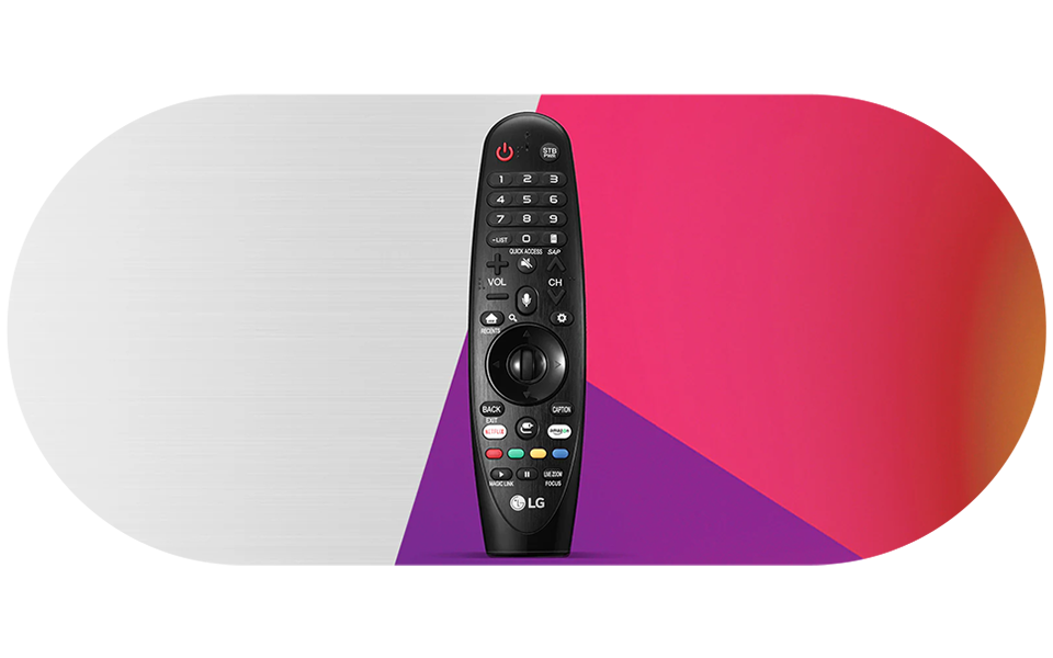 LG televizoriuose esantis AI Magic Remote pagerina navigaciją su AI mygtuku, balso atpažinimu, valdikliais gestais ir slinkties ratuku.