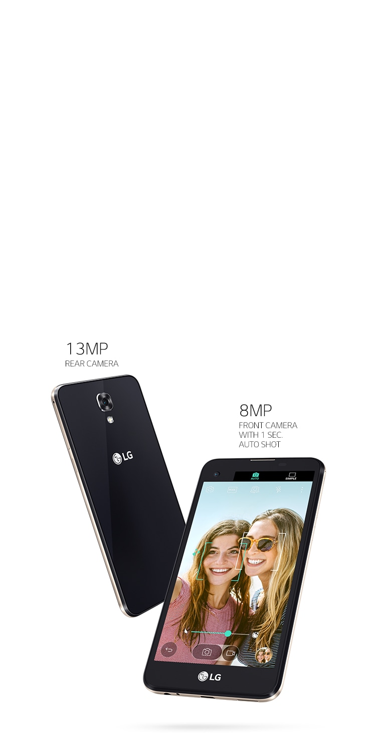 13MP aizmugurējā kamera un 8MP priekšējā kamera ar sejas noteikšanas iespēju