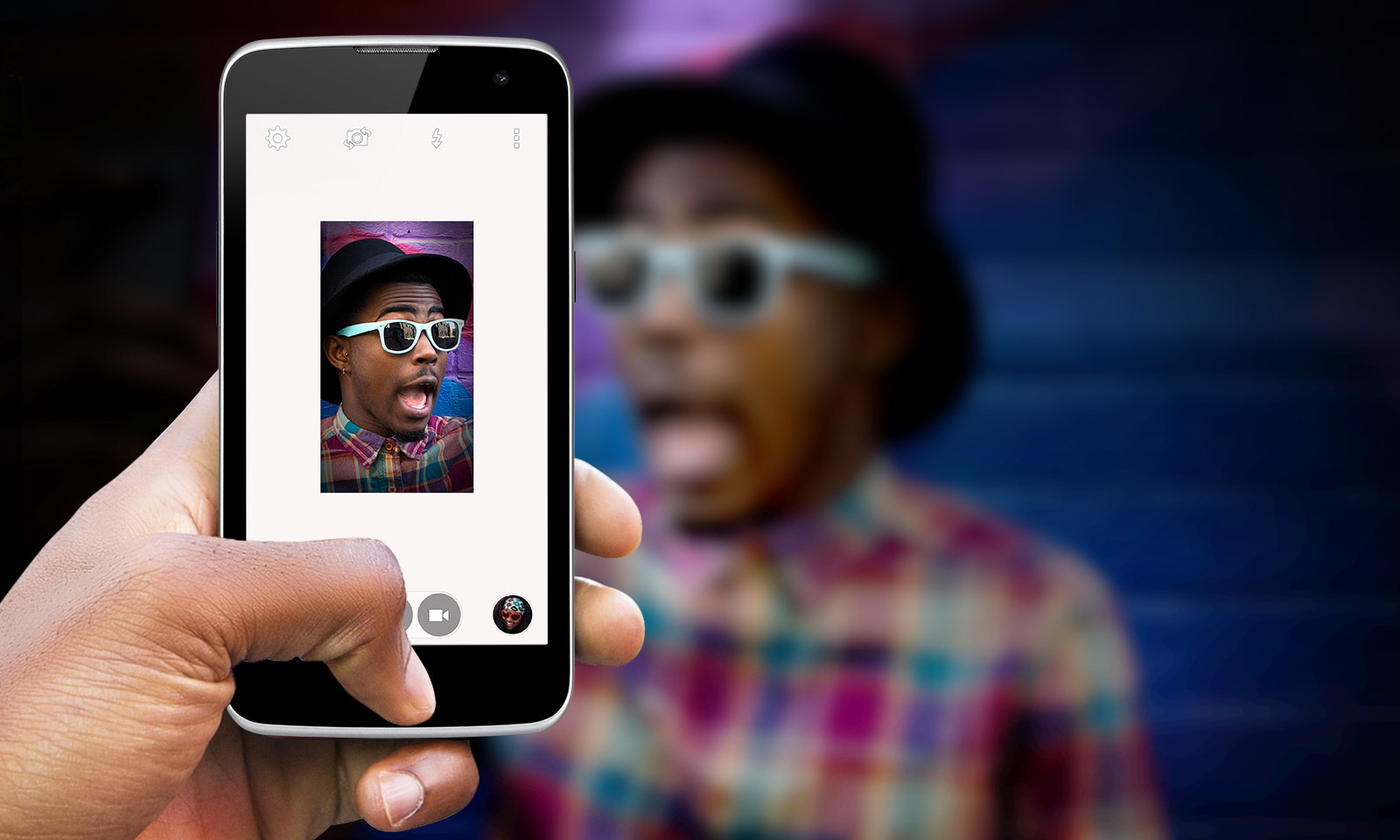 Zibspuldze pašportretu uzņemšanai