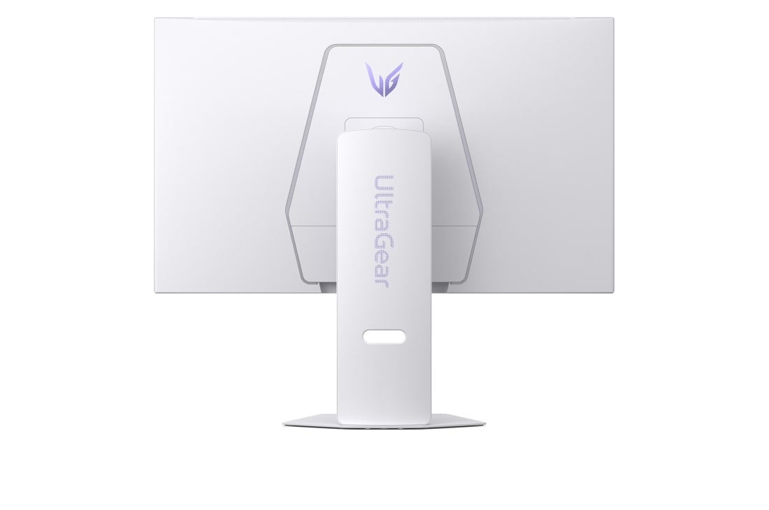 LG UltraGear™ 32 collu 144 Hz UHD 4K AI darbinātais viedais monitors spēlēm | 1 ms (GtG), webOS, rear view with lights off, 32G810SA-W, thumbnail 6