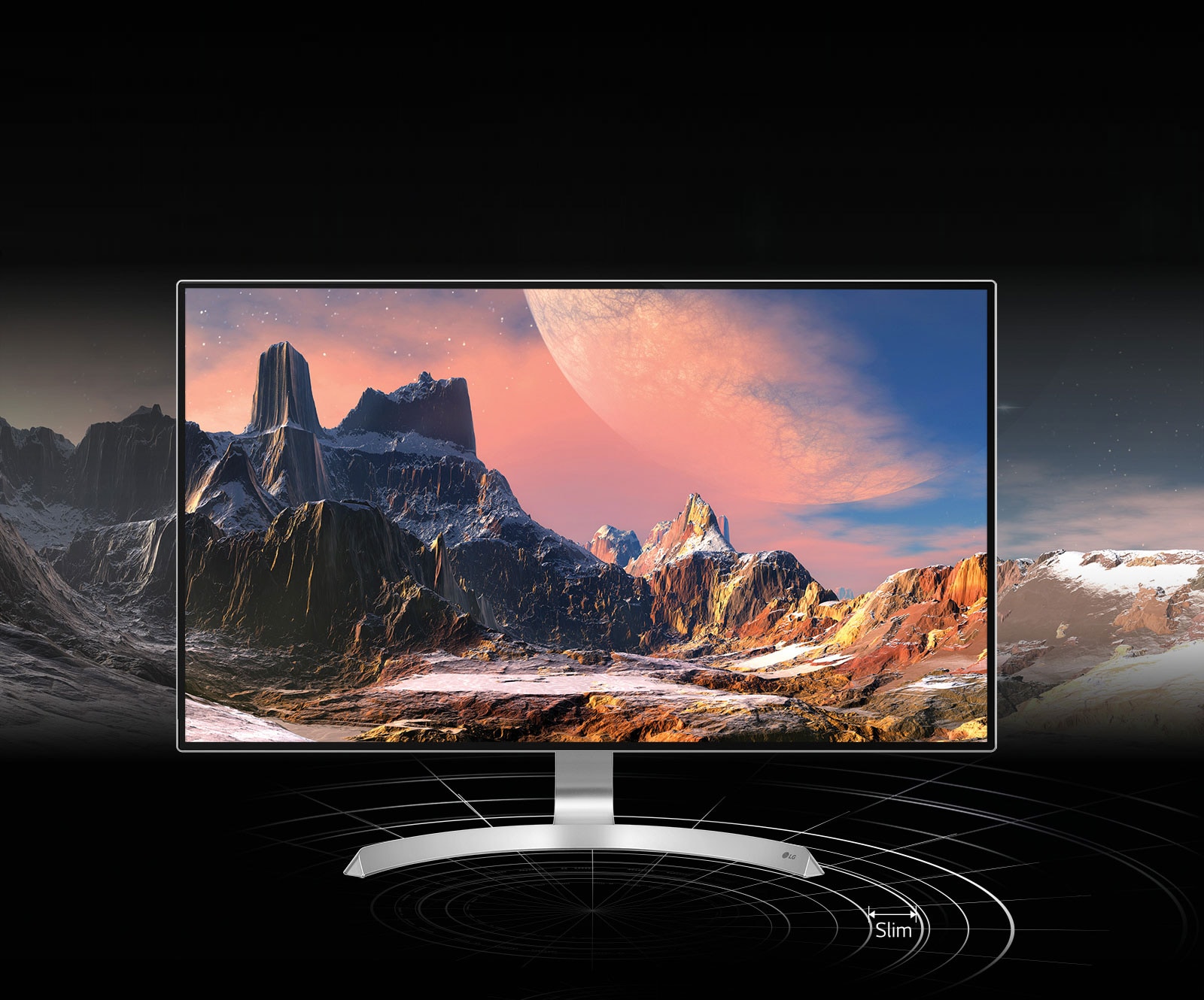 Monitors ar 4 ļoti plānām malām un statīvu ArcLine1