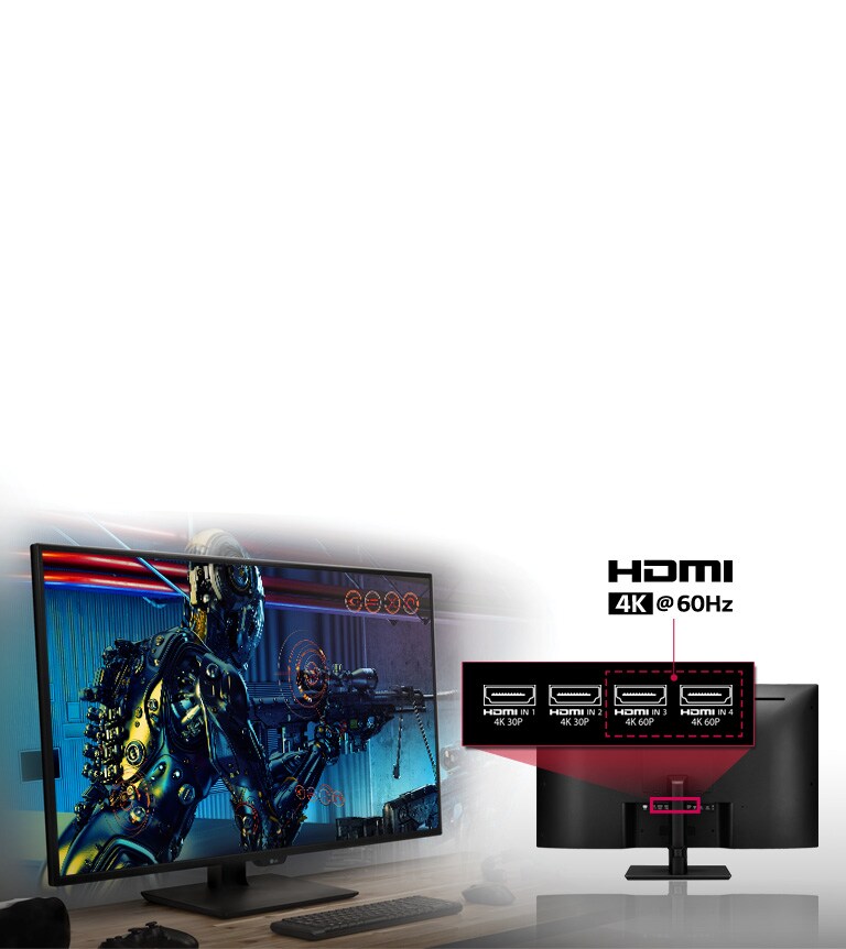 4K@60Hz atbalstīta savienojamība<br>2