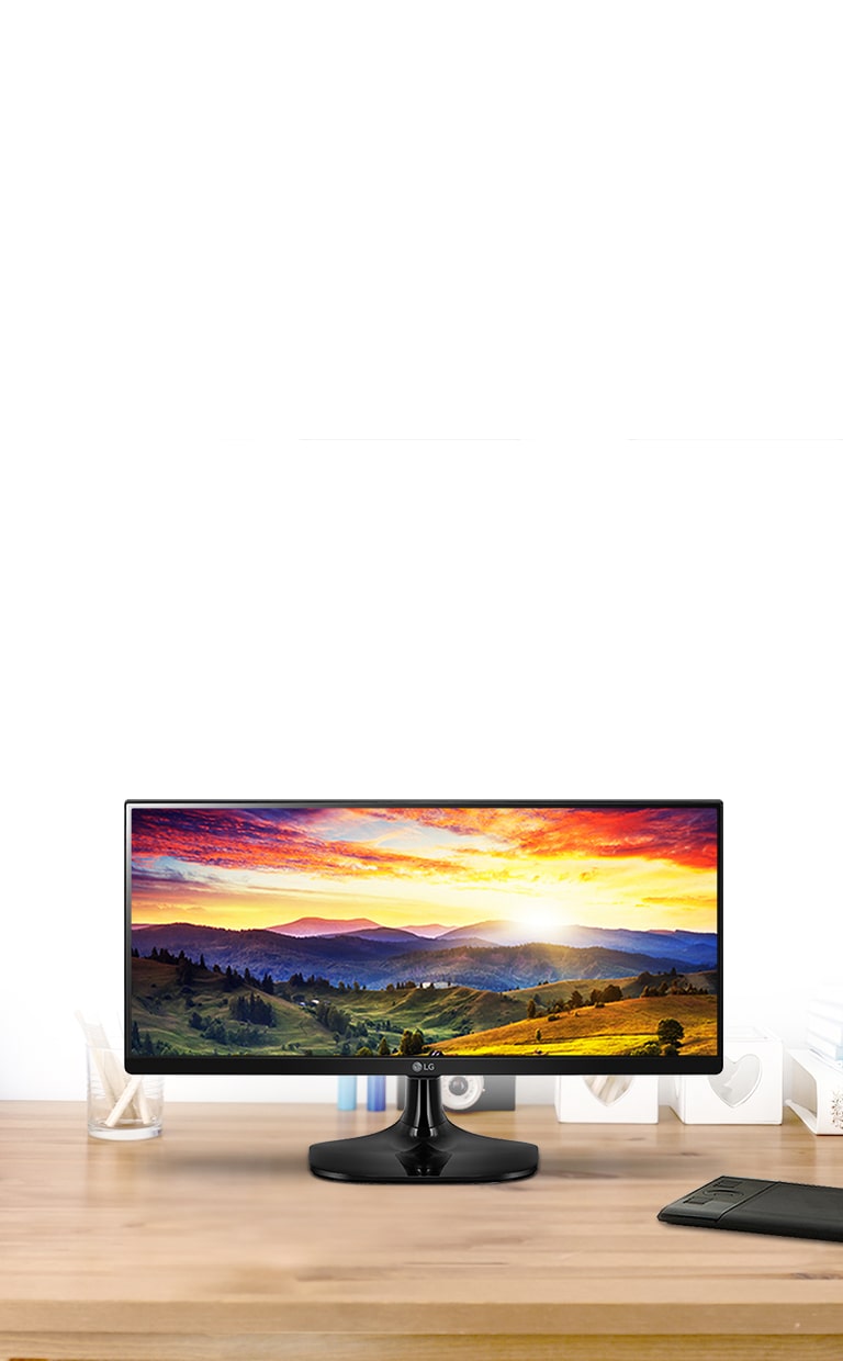 21:9 ieliekts UltraWide™ FHD IPS displejs<br> 2