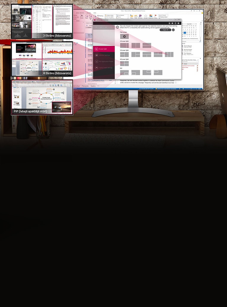 Pielāgojiet darba virsmu vairākuzdevumu režīmam2