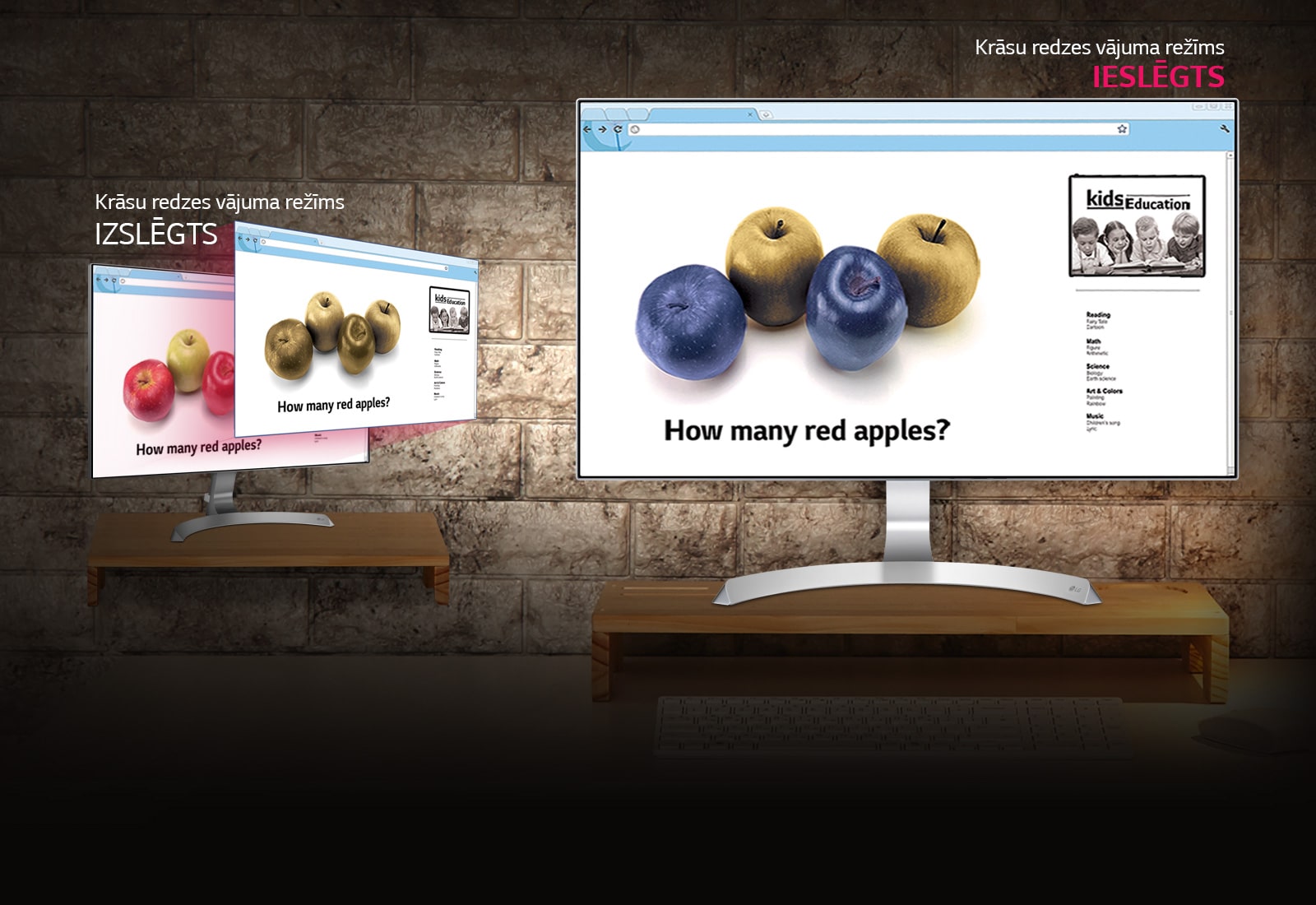 Uzlabota krāsu atveide krāsu redzes vājumam1