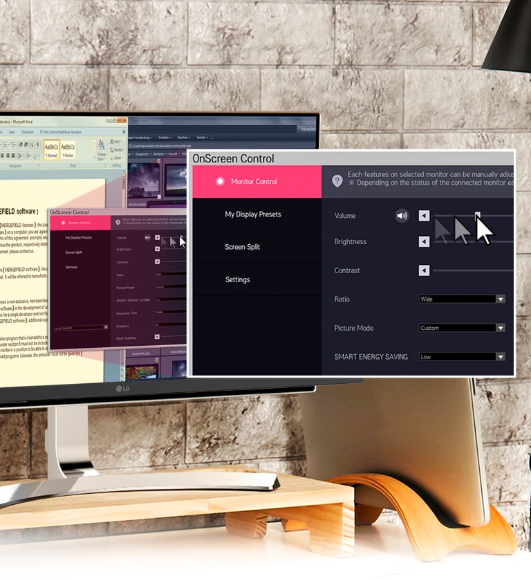 Ērtā, vienkāršā funkcija OnScreen Control