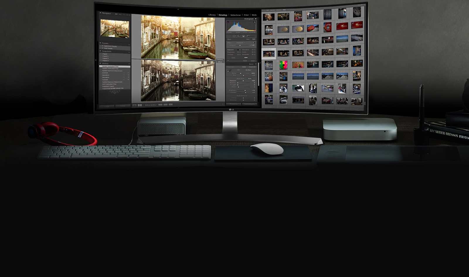 21:9 nõgus UltraWide™ QHD  IPS ekraanil