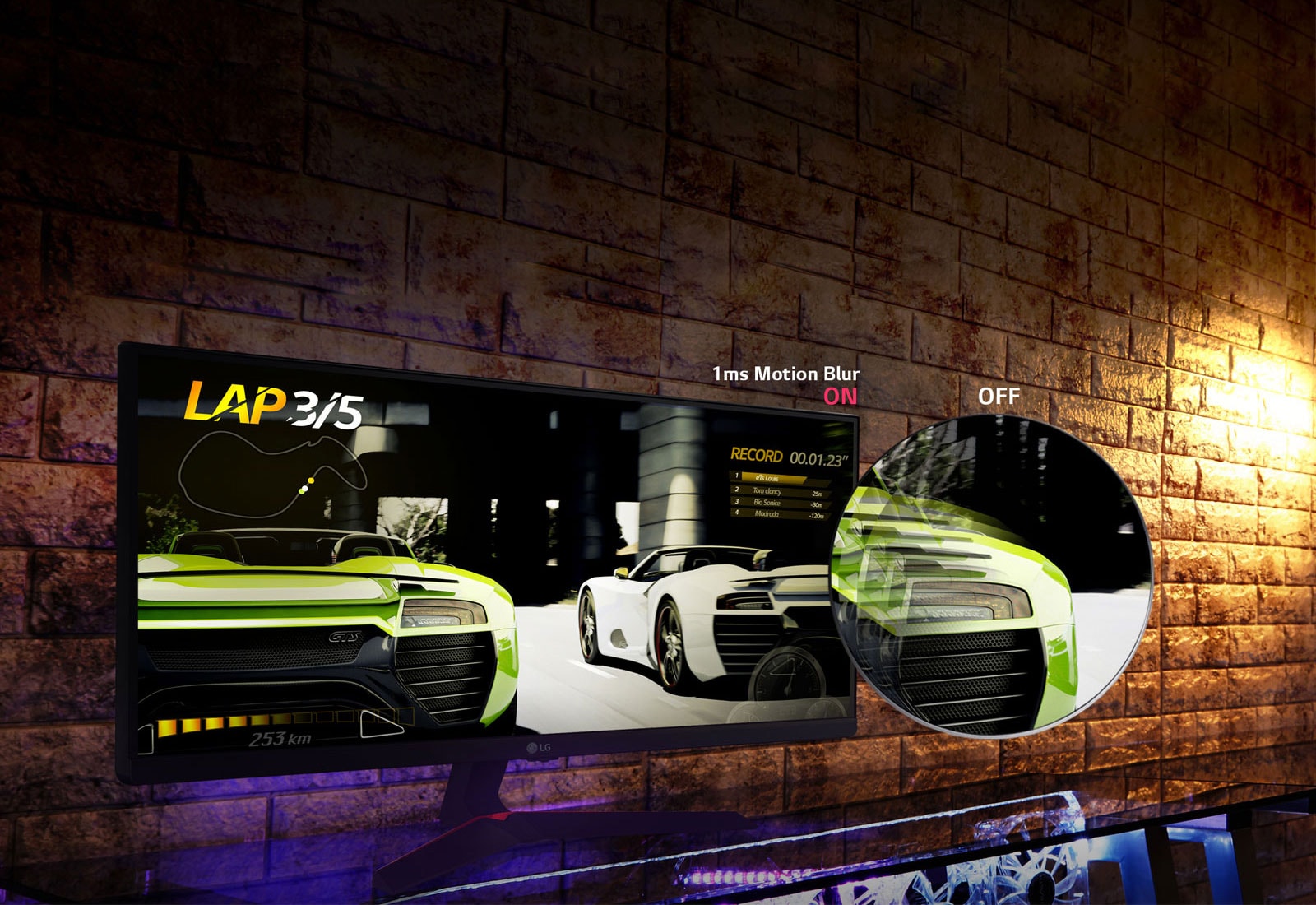 Liels Full HD monitors ar 21:9 ekrāna<br>1