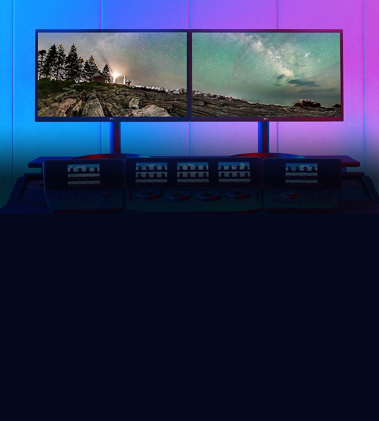 Precīzs kontrasts un krāsas LG OLED displejā profesionāļiem.