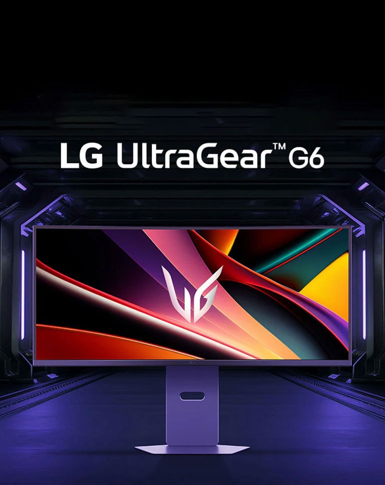 UltraGear™ OLED GX6 logotips ar UltraGear produkta attēls.