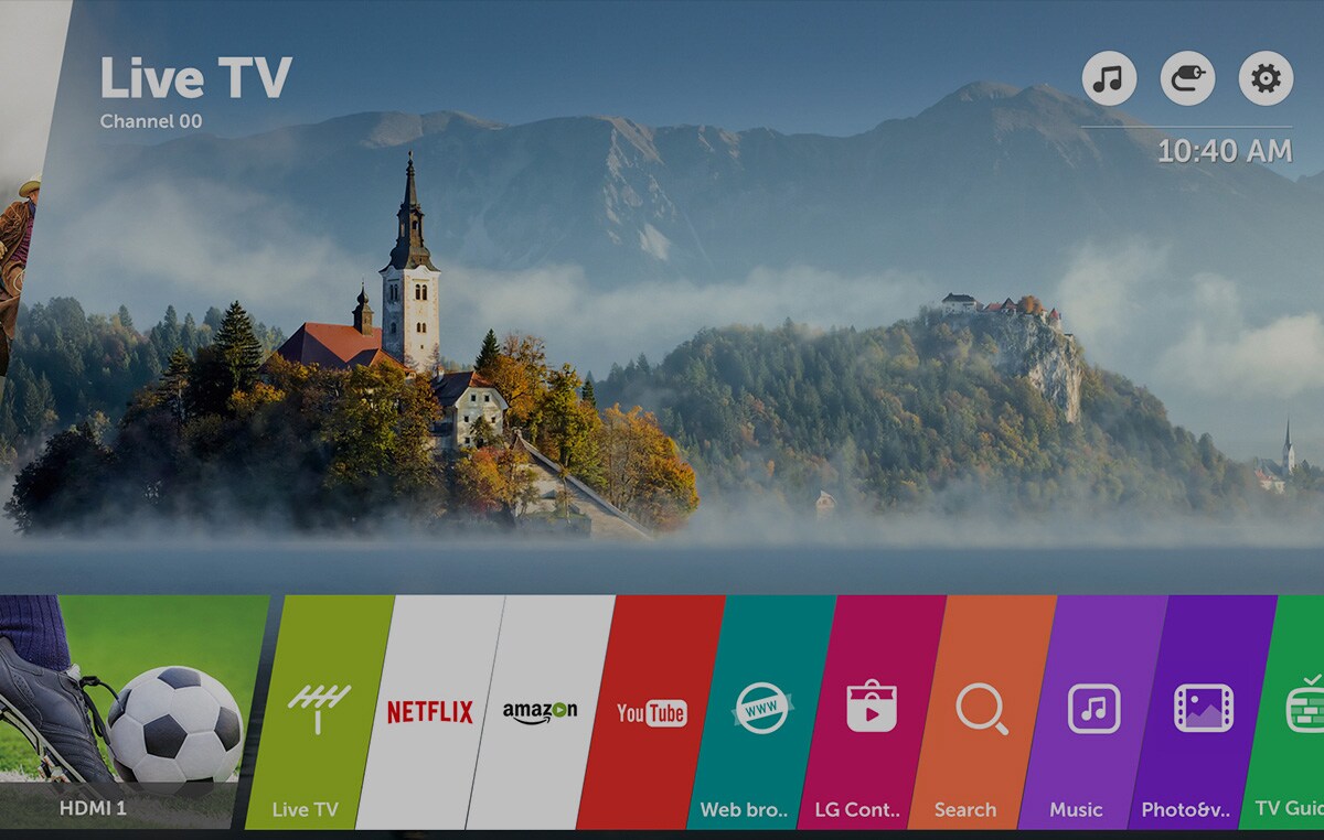 Ērti lietojams Smart TV webOS 3.5  3