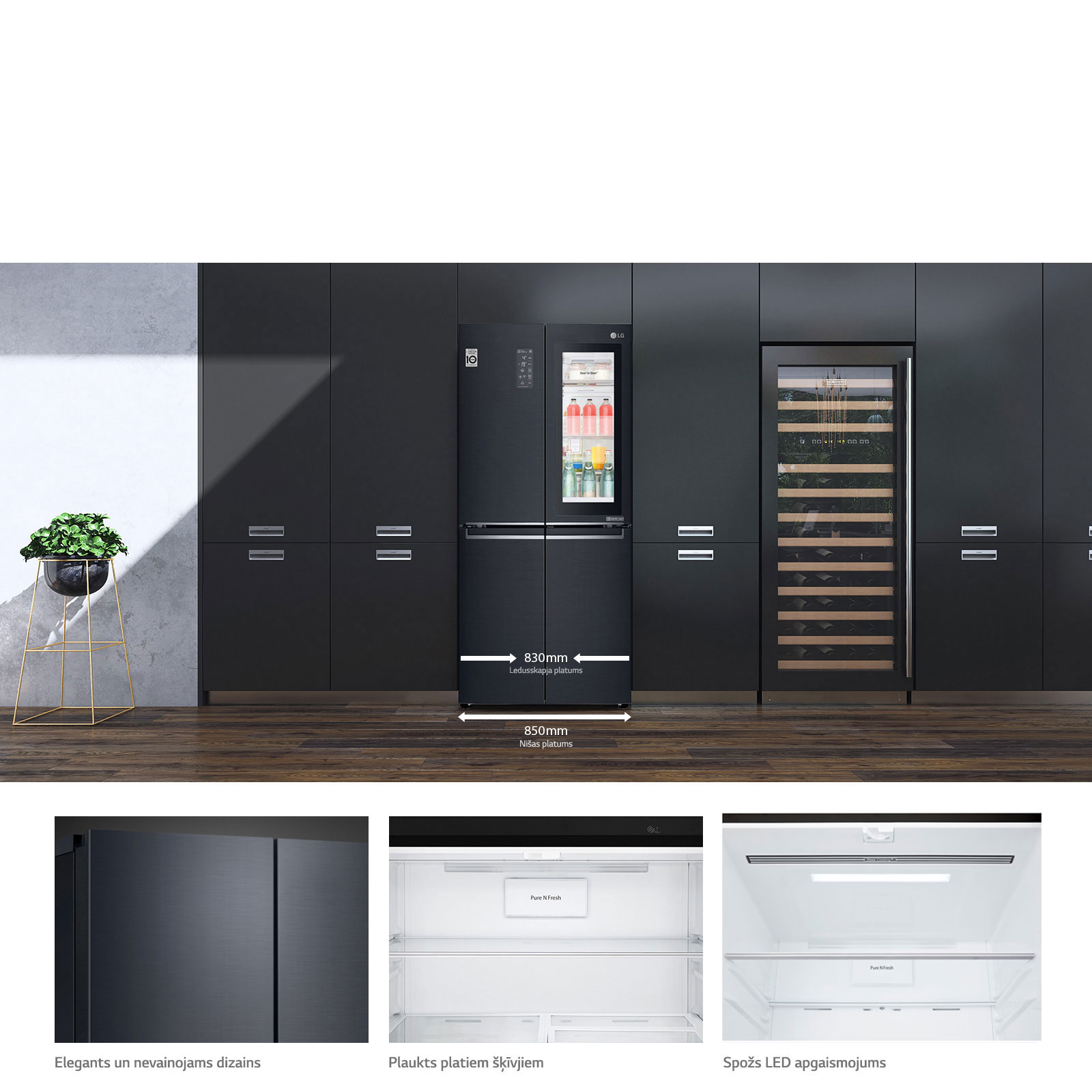 Šaurs ledusskapis šaurām vietām1