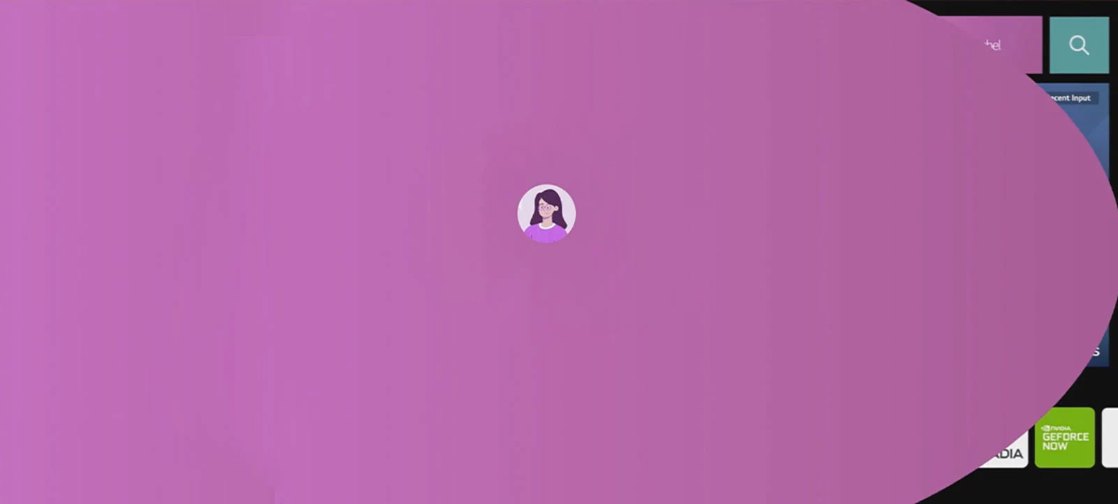 Video redzams LG UHD televizors ar trīs dažādiem profiliem vienā kontā.