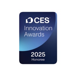 CES Innovation Awards emblēma ar balvu 2025 Honoree.