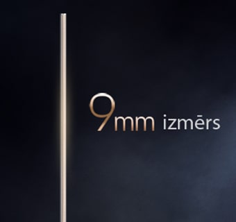 LG OLED evo AI W6 Wallpaper TV ar 9 mm izmēra Wallpaper dizainu izceļ īpaši plāno sānu profilu uz tumša fona, uzsverot nevainojamu integrāciju telpā ar izcili plāno formu.