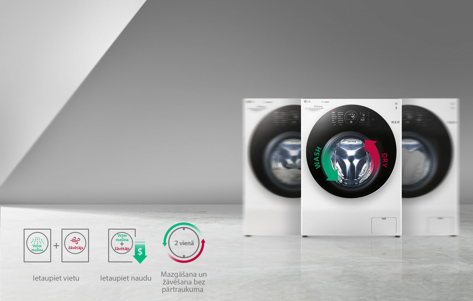 Veļas mazgājamā mašīna ar žāvētāju 1