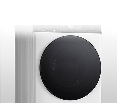 Attēls, kurā redzama veļas mazgājamā mašīna ar skaidri izteiktām rūdīta stikla durvīm.