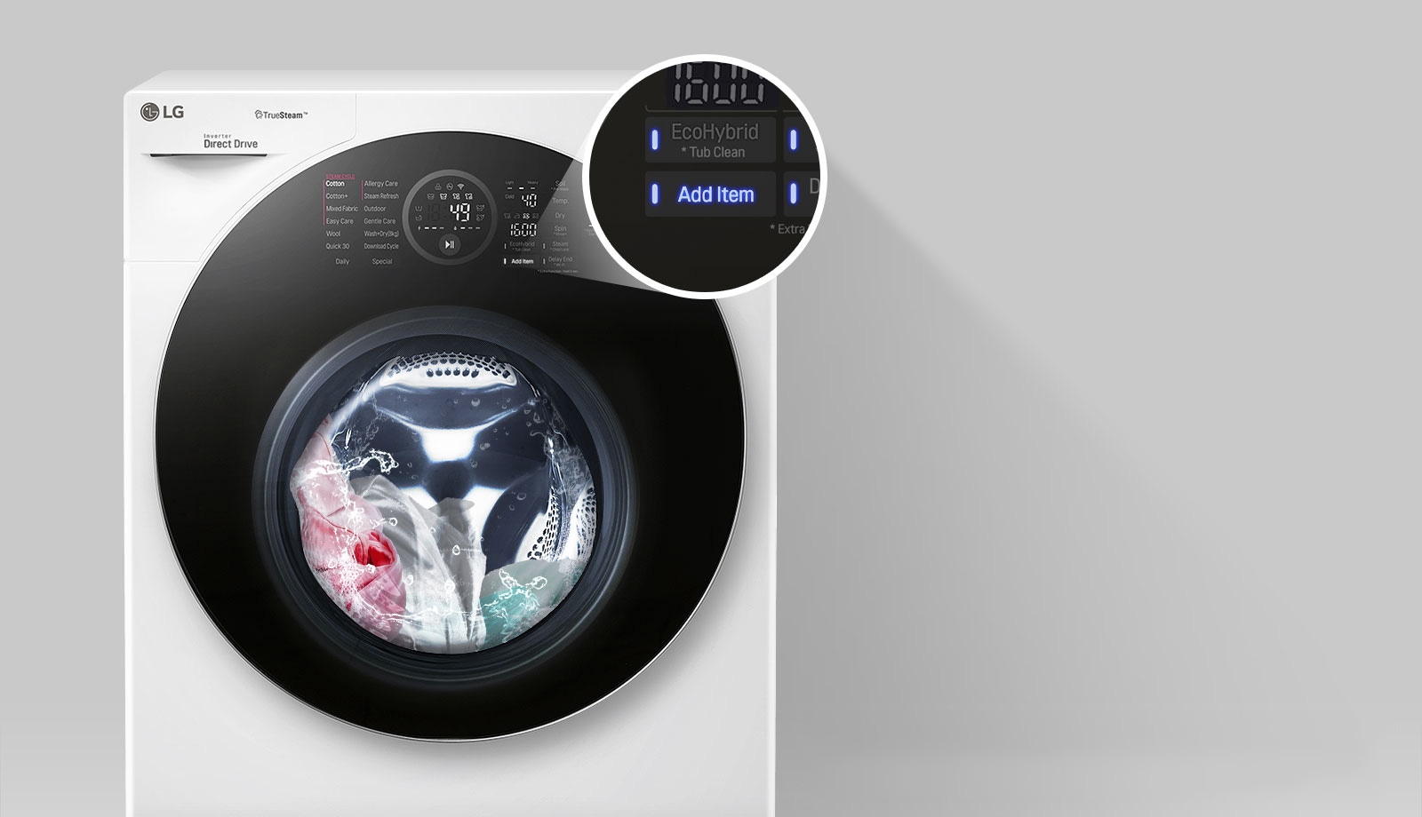 Pievienojiet mazgājamo veļu<br>3