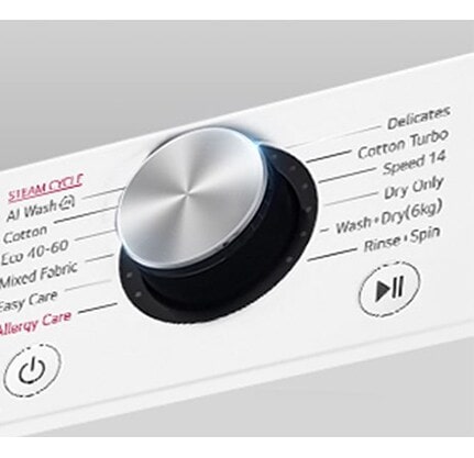 Attēls, kurā redzama veļas mazgājamā mašīna ar skaidri izteiktām rūdīta stikla durvīm.