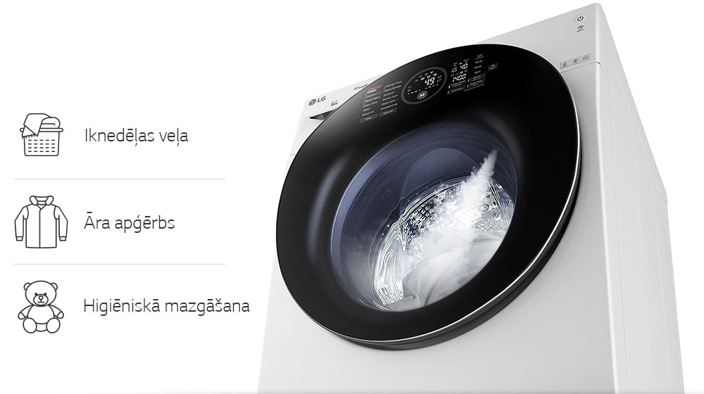 Lielas veļas porcijas ar TrueSteam™1