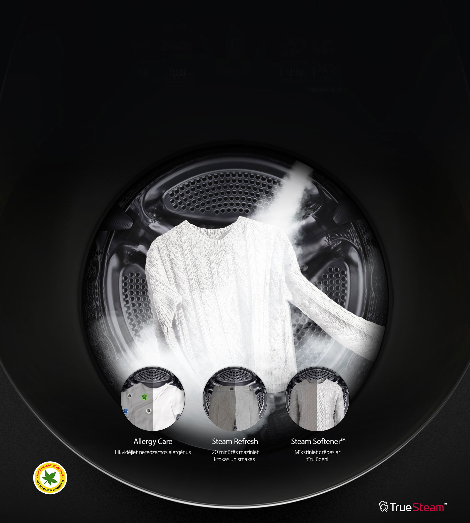 Likvidē 99,9% alergēnu<br>3