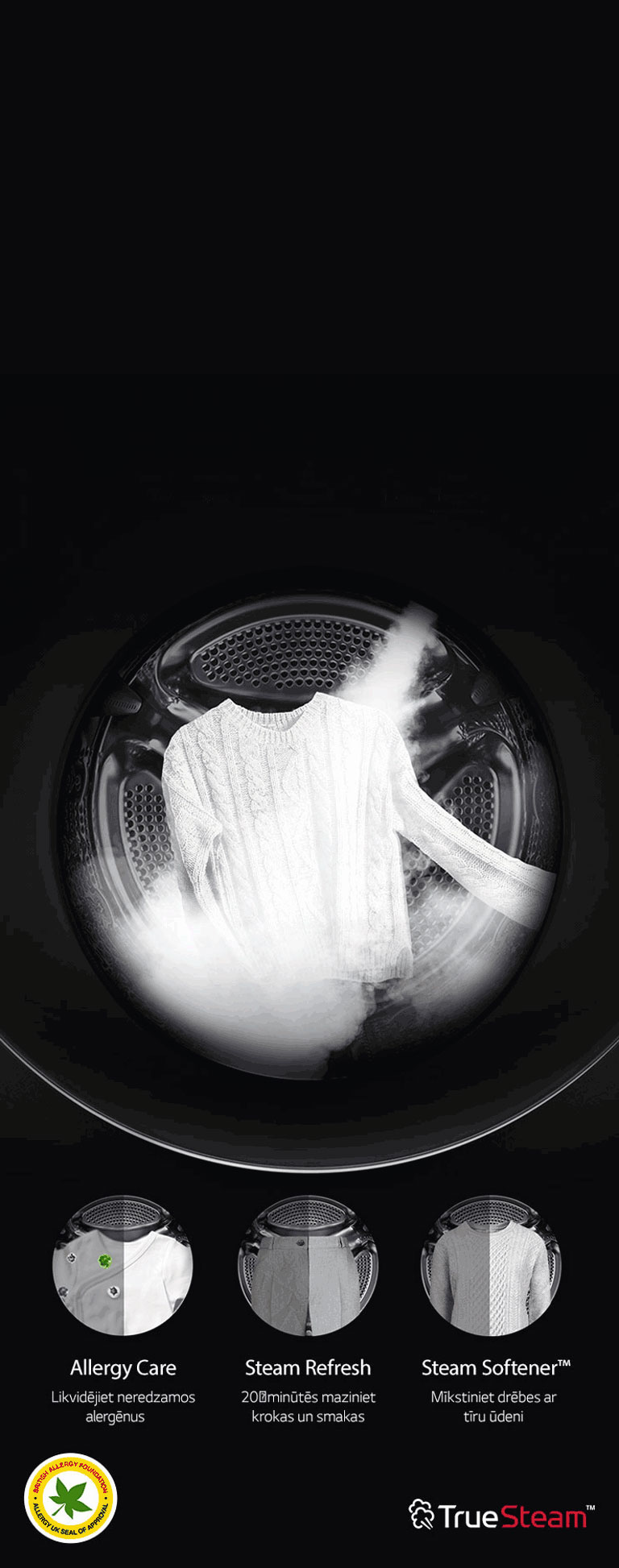 Likvidē 99,9% alergēnu<br>4