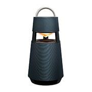 LG XBOOM 360 RP4G Zilzaļš, Slīpi no priekšpuses ar ieslēgtu dzeltenu apgaismojumu, RP4G, thumbnail 1